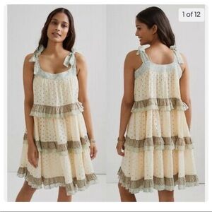 Anthropologie Forever That Girl Effie Eyelet Dress NWT SIZE S peasant beach boho